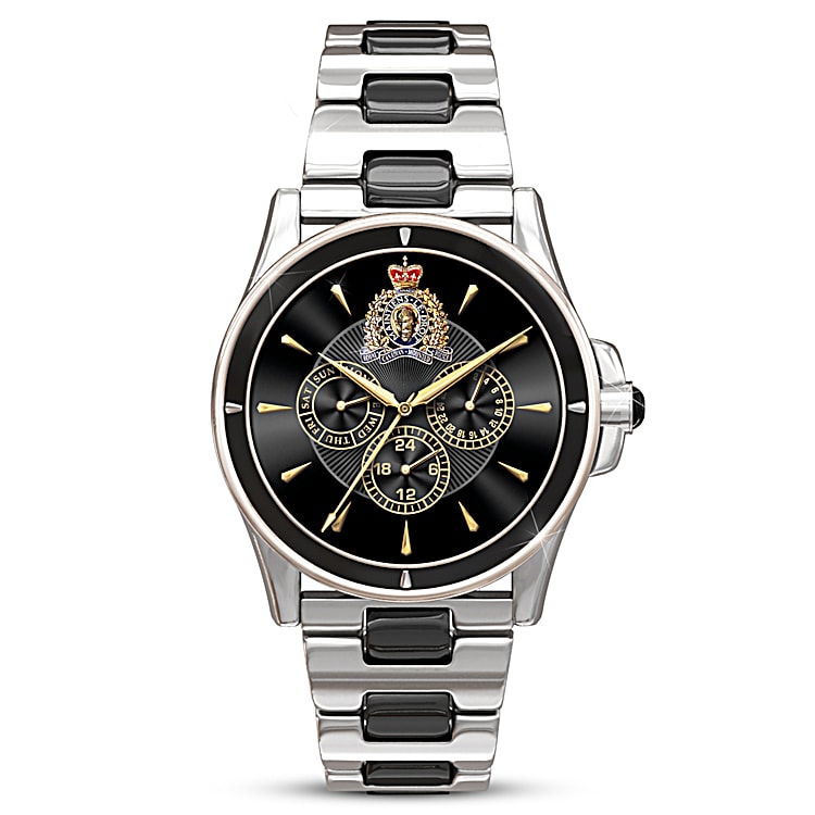 Mens black stainless steel watch cheap