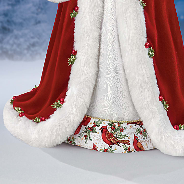 Winter Blessings Musical Santa Claus Doll By Artist Karen Vander