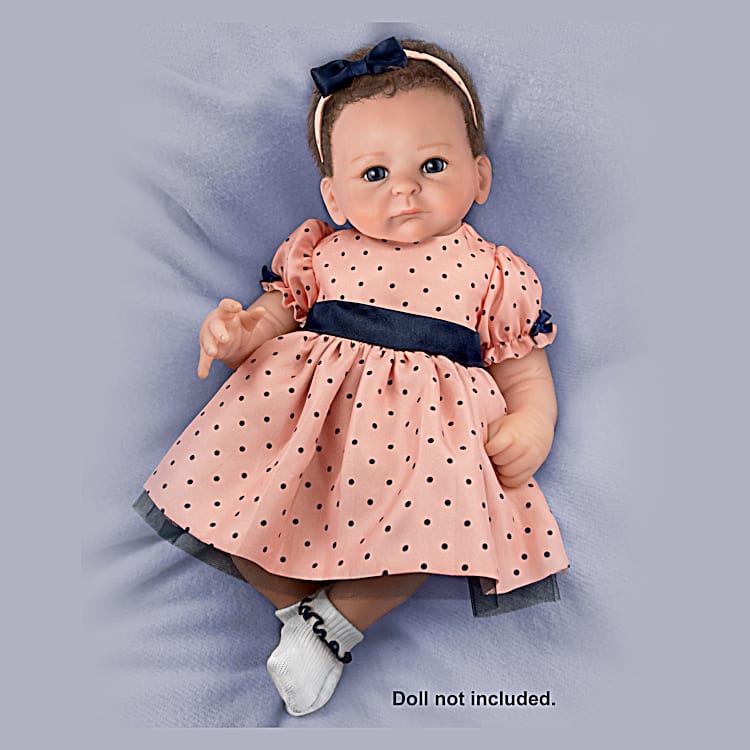 Cute And Classic Dress Baby Doll Accessory Set