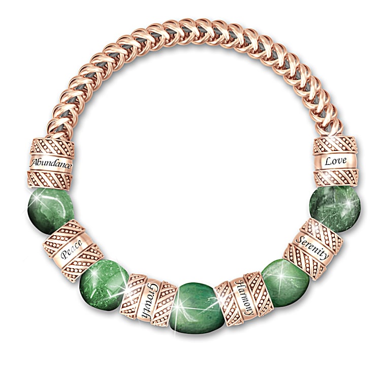 Jade stretch bracelet on sale