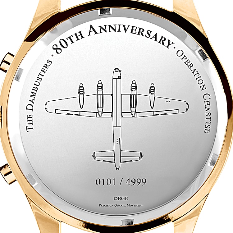 The Dambusters Mens Watch With Leather Strap And Features WWII