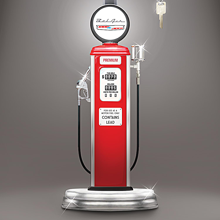 Old style gas pump shop