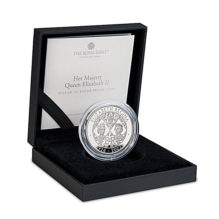 5 Pound .925 Sterling Silver Coin Featuring Effigies Of