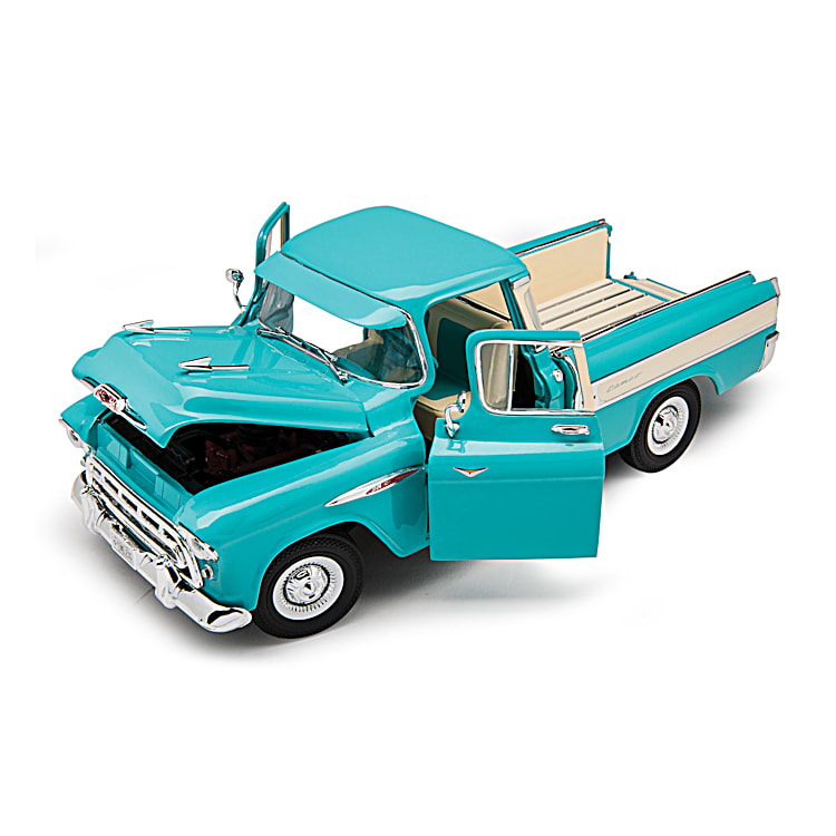 1 18 Scale 1957 Chevrolet Cameo Diecast Truck Featuring An