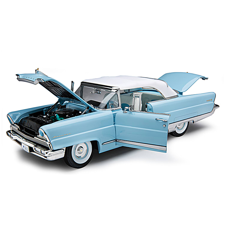 1:18-Scale 1956 Lincoln Premiere Closed Convertible Diecast Car