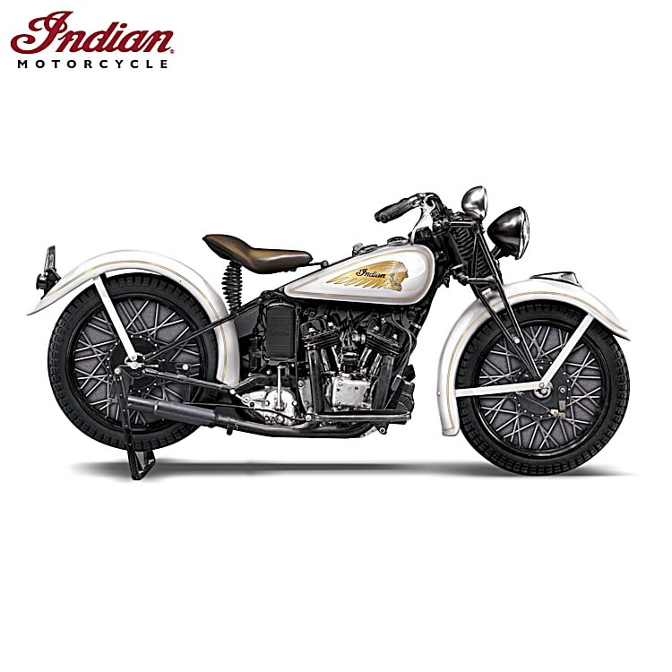 1:6-Scale 1934 Indian Motorcycle Sport Scout Edition Sculpture