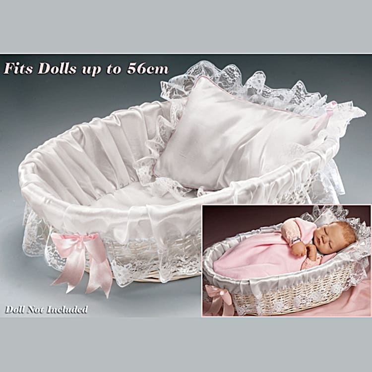 Baby doll wicker bassinet clearance