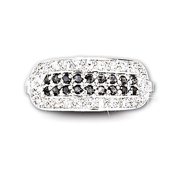 Black diamond pinky ring best sale