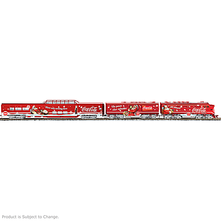 Coca cola on sale train set collectibles