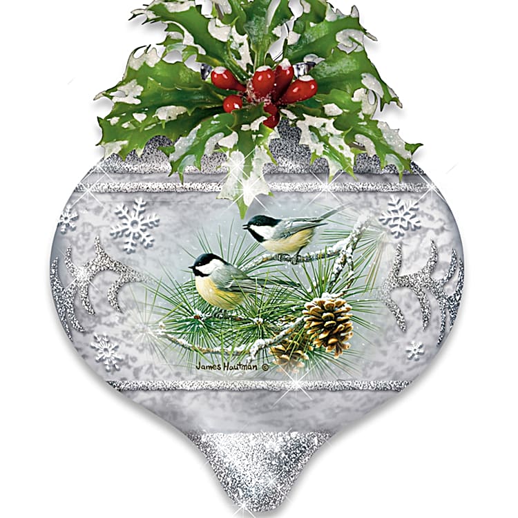 Winter Wildlife Handcrafted Glass Ornament Collection