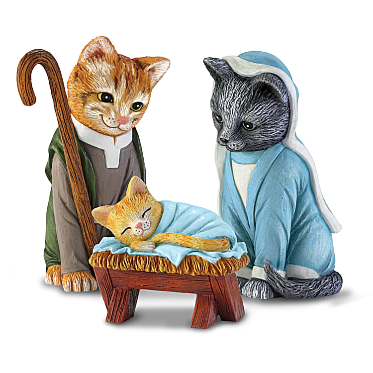 Cat in nativity sale