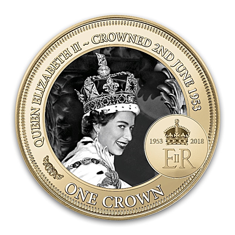 Queen Elizabeth II 65th Anniversary Coronation 24K Gold-Plated