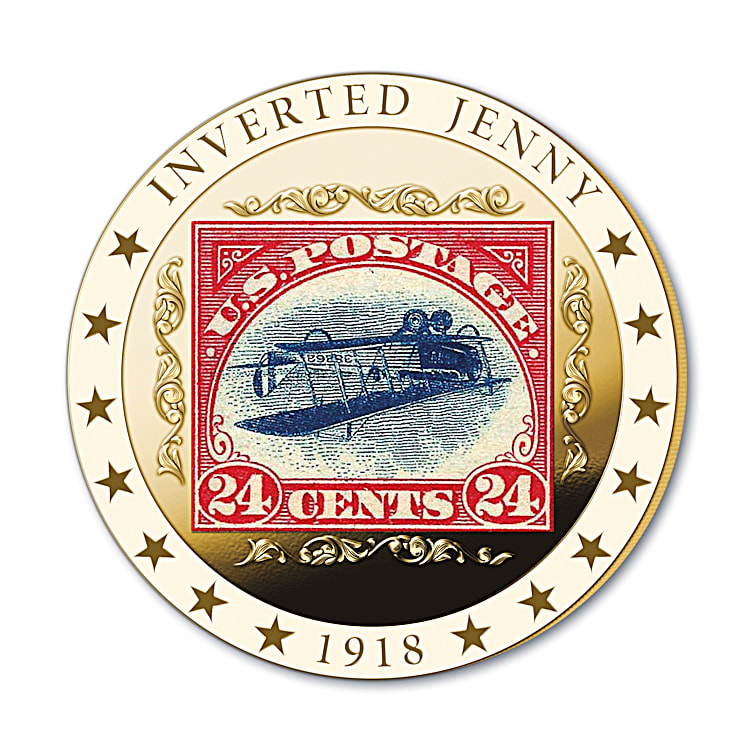 The Worlds Rarest Stamps 24K Gold-Plated Golden Proof Coin Collection