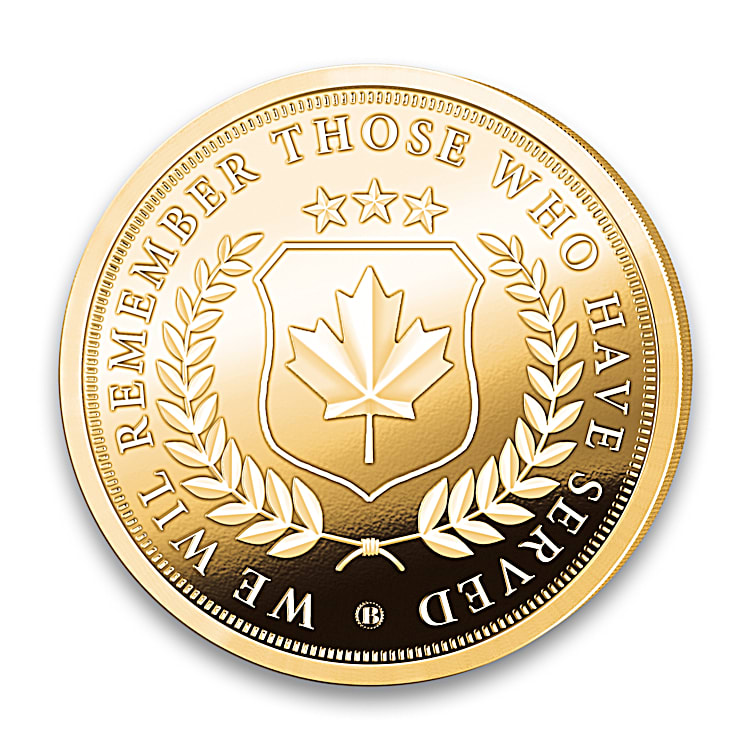 The Greatest Canadian War Battles 24K Gold-Plated Proof Coin