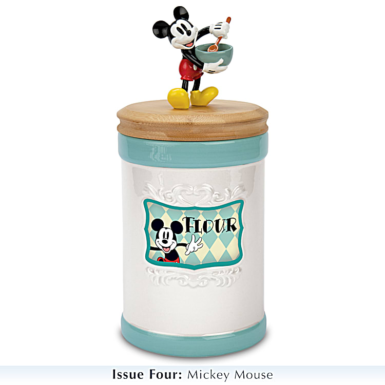 Mickey Mouse & Friends Canister Collection Featuring Hand-Painted