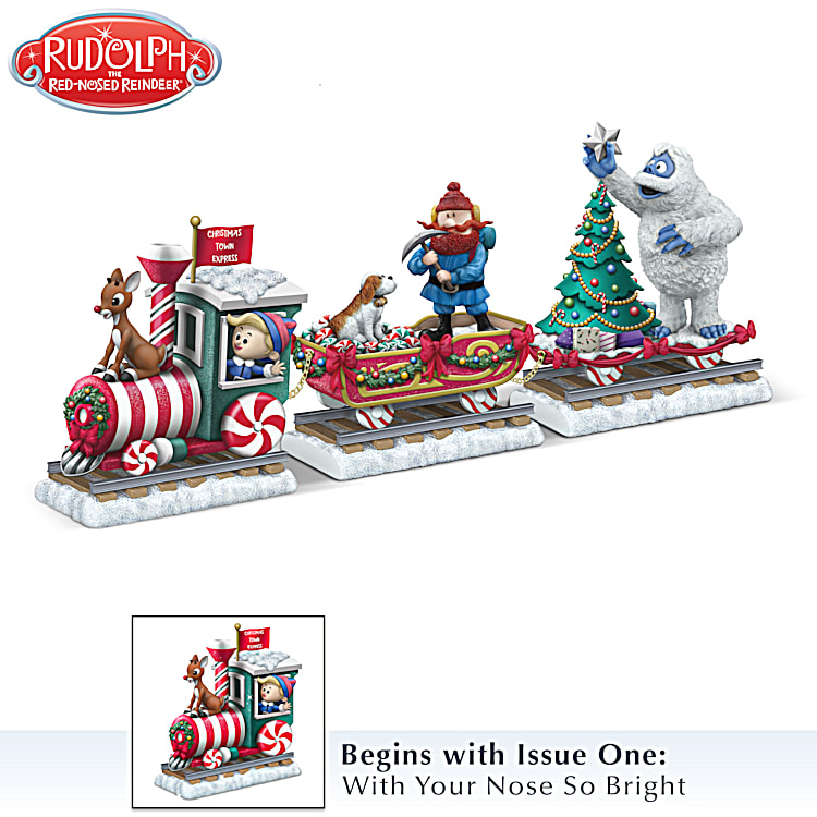 Rudolph the red nosed reindeer shop figurine set