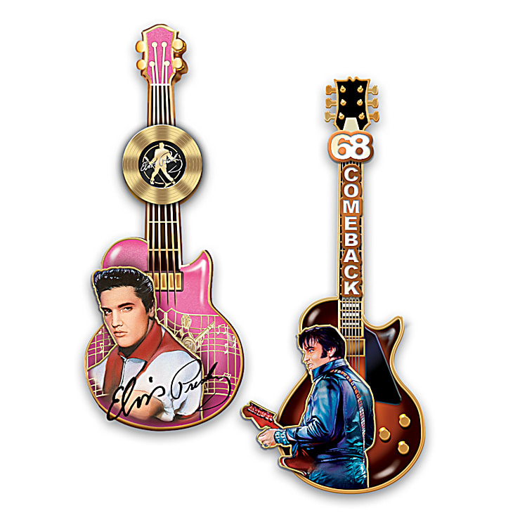 The Elvis Presley Legacy Guitar-Shaped Pin Collection That