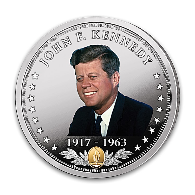 The John F. Kennedy Legacy 99.9% Silver-Plated Proof Coin