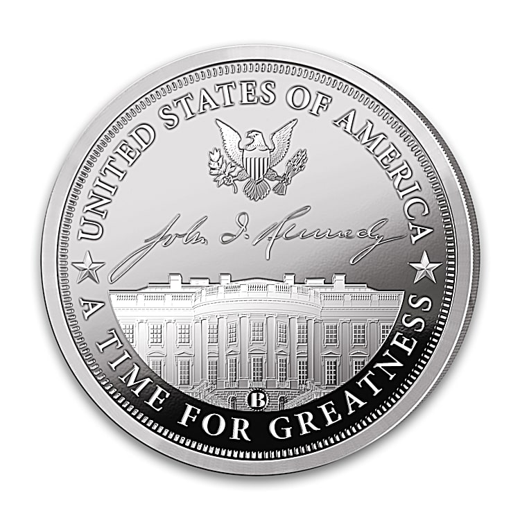 The John F. Kennedy Legacy 99.9% Silver-Plated Proof Coin