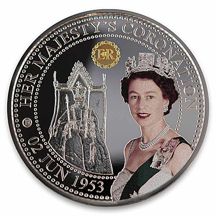 コレクション The40thAnniversary of Queen Elizabeth II The Queen Elizabeth II 99.9% Platinum-Plated Jubilee Proof