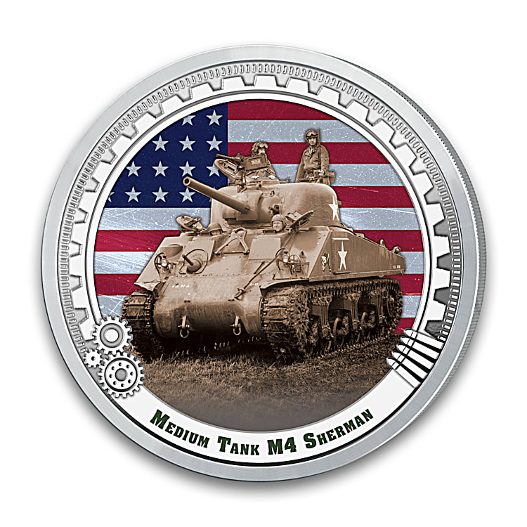 The World War II Golden Age Of Tanks 99.9% Silver Proof Coin