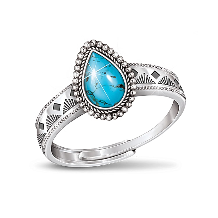 Southwest top turquoise rings