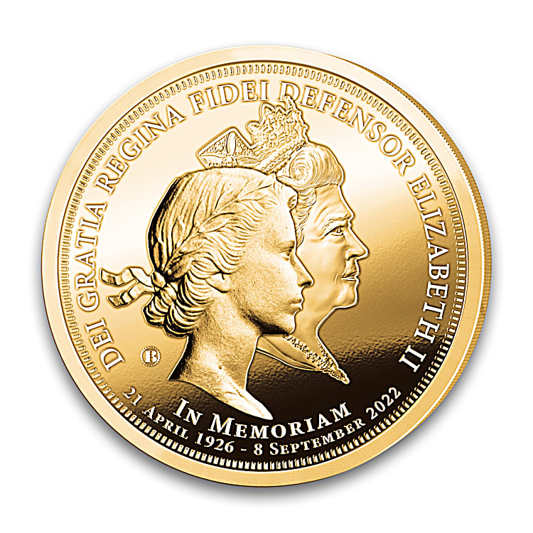コレクション old coin of queen elizabeth II Queen Elizabeth II Memorial 24K Gold-Plated Proof Coin Collection