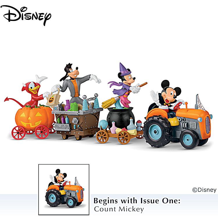 Halloween Tractor Wagon Sculpture Collection Featuring Licensed