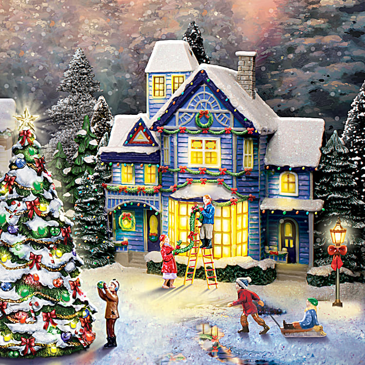 Thomas Kinkade Christmas Village 