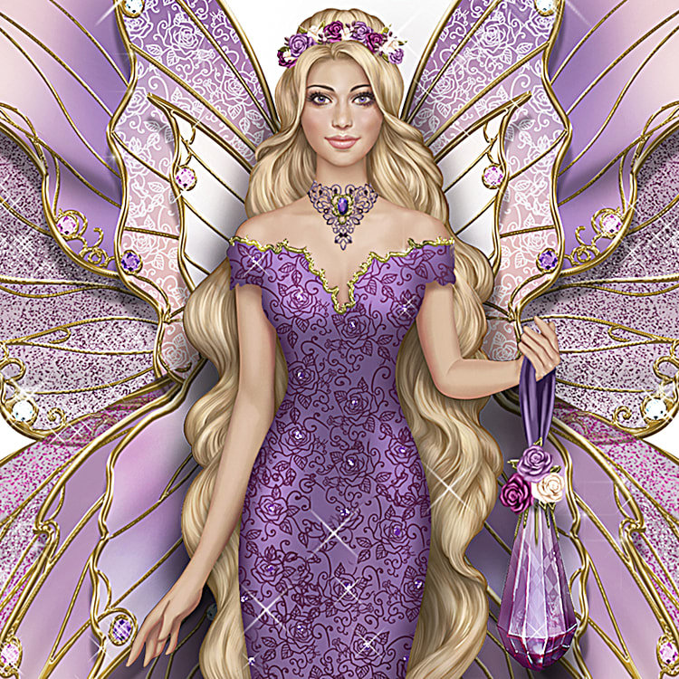 Mystic Crystal Spirits Hand-Painted Fairy Figurine Collection