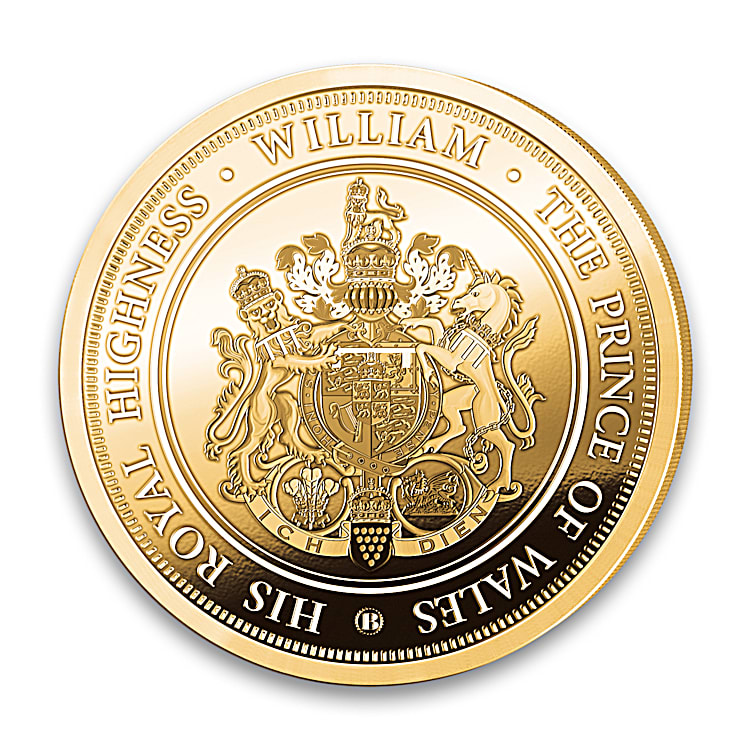 その他 Prince William z2zed1b William, Prince Of Wales 24K Gold-Plated Proof Coins Adorned With