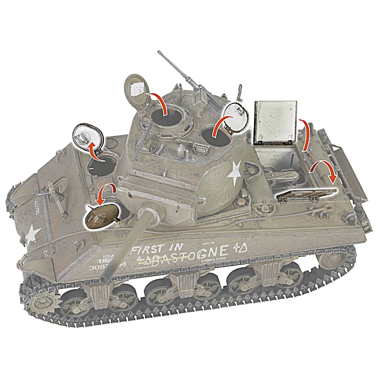 1:32-Scale Diecast Tank Collection Featuring Different Designs Of