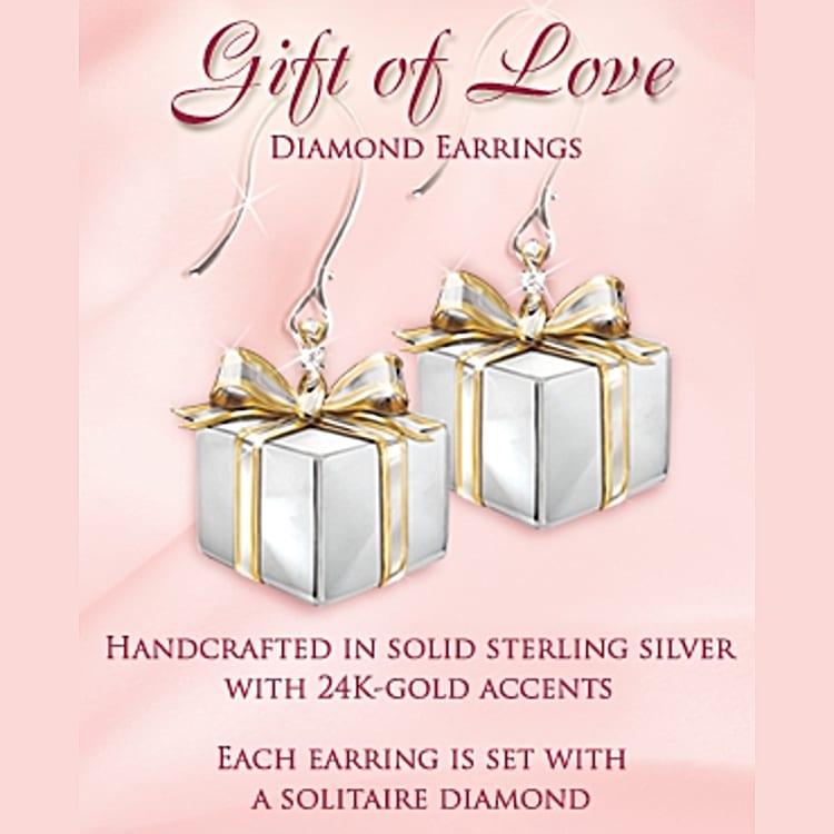 Love diamond earrings sales
