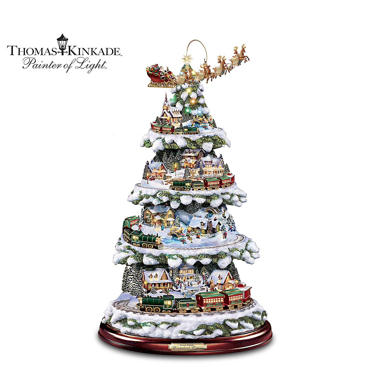Train that attaches to christmas tree top