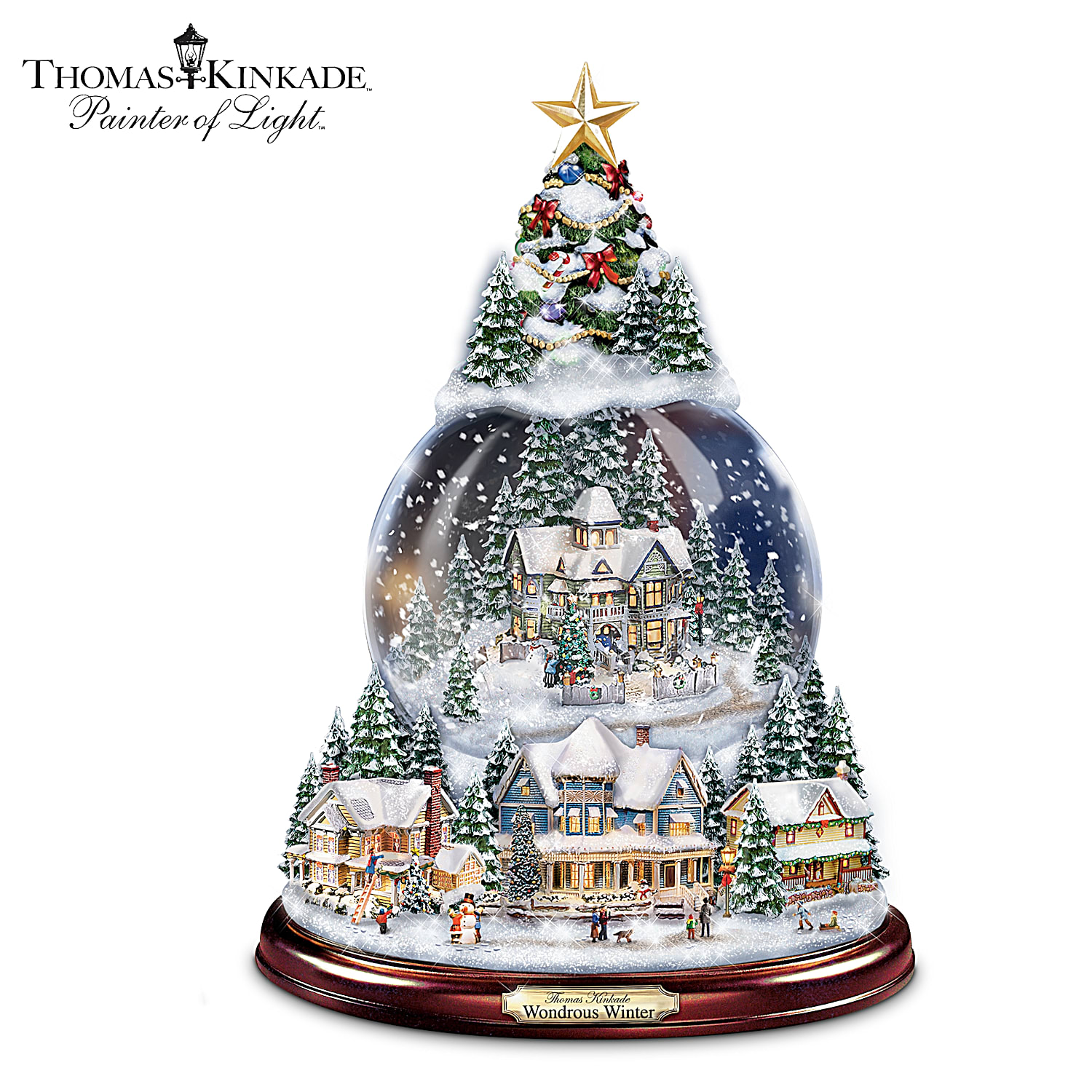 Thomas kinkade snow globes best sale