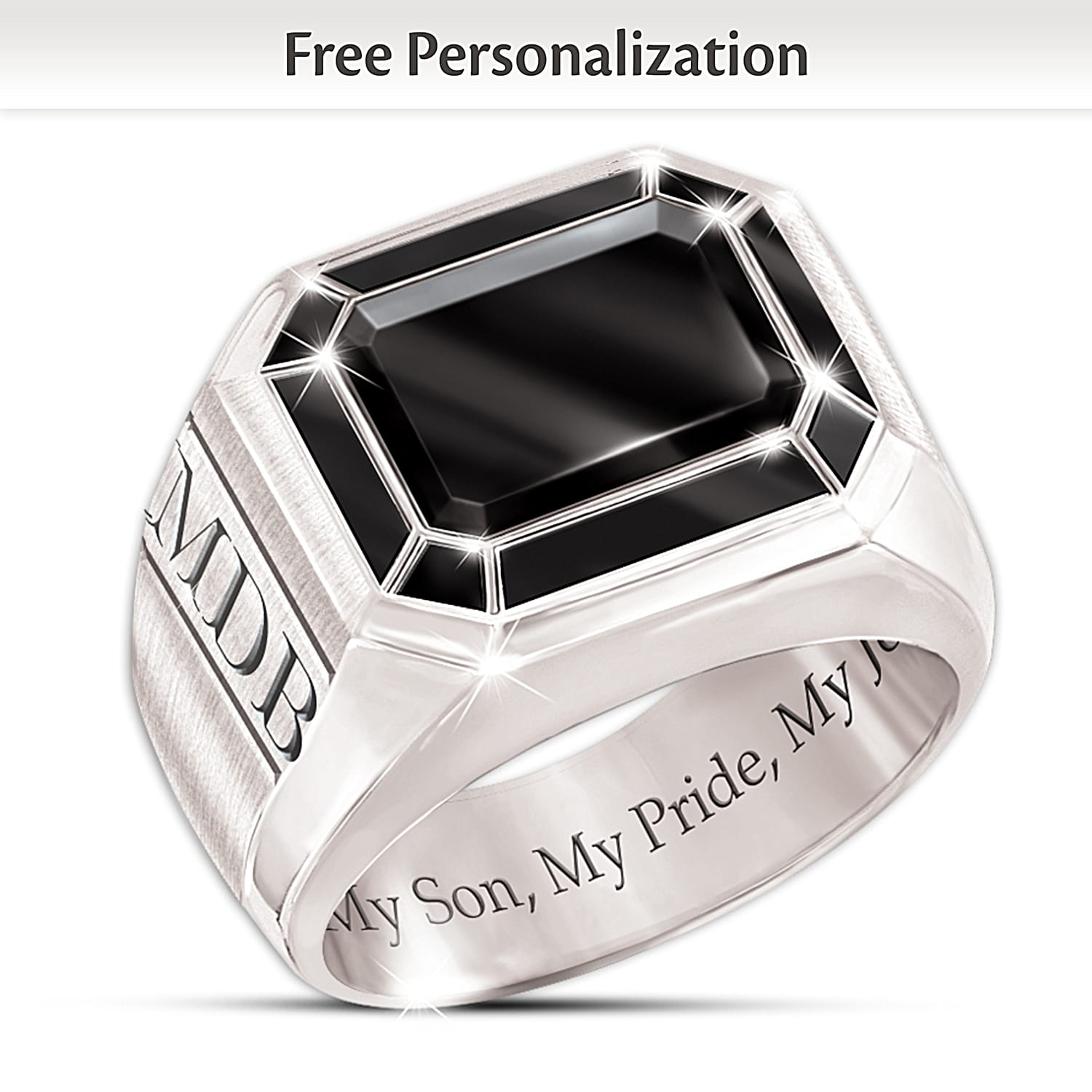 Black silver rings store