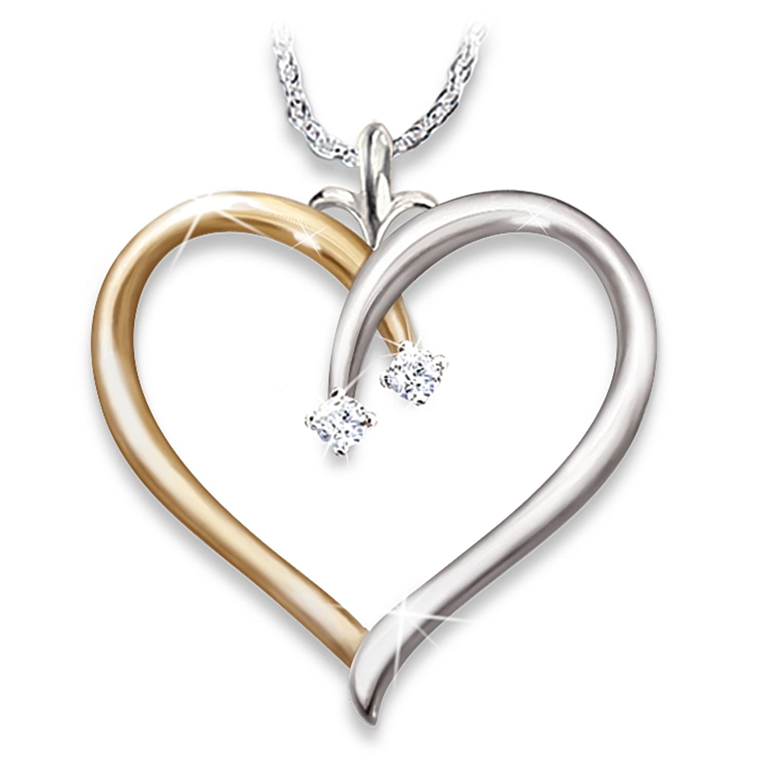 My Darling Granddaughter Diamond Pendant Necklace