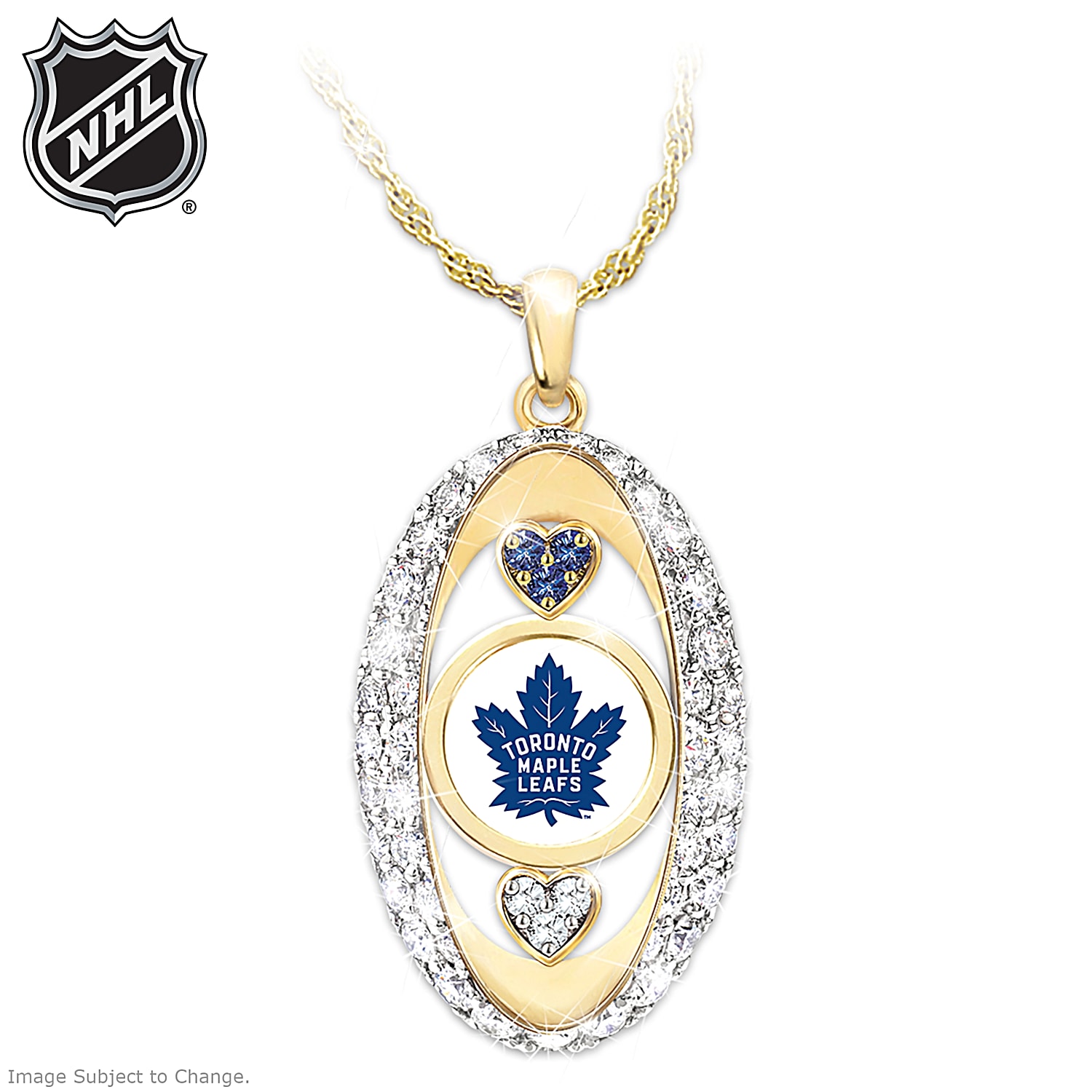 For The Love Of The Game Maple Leafs Pendant Necklace