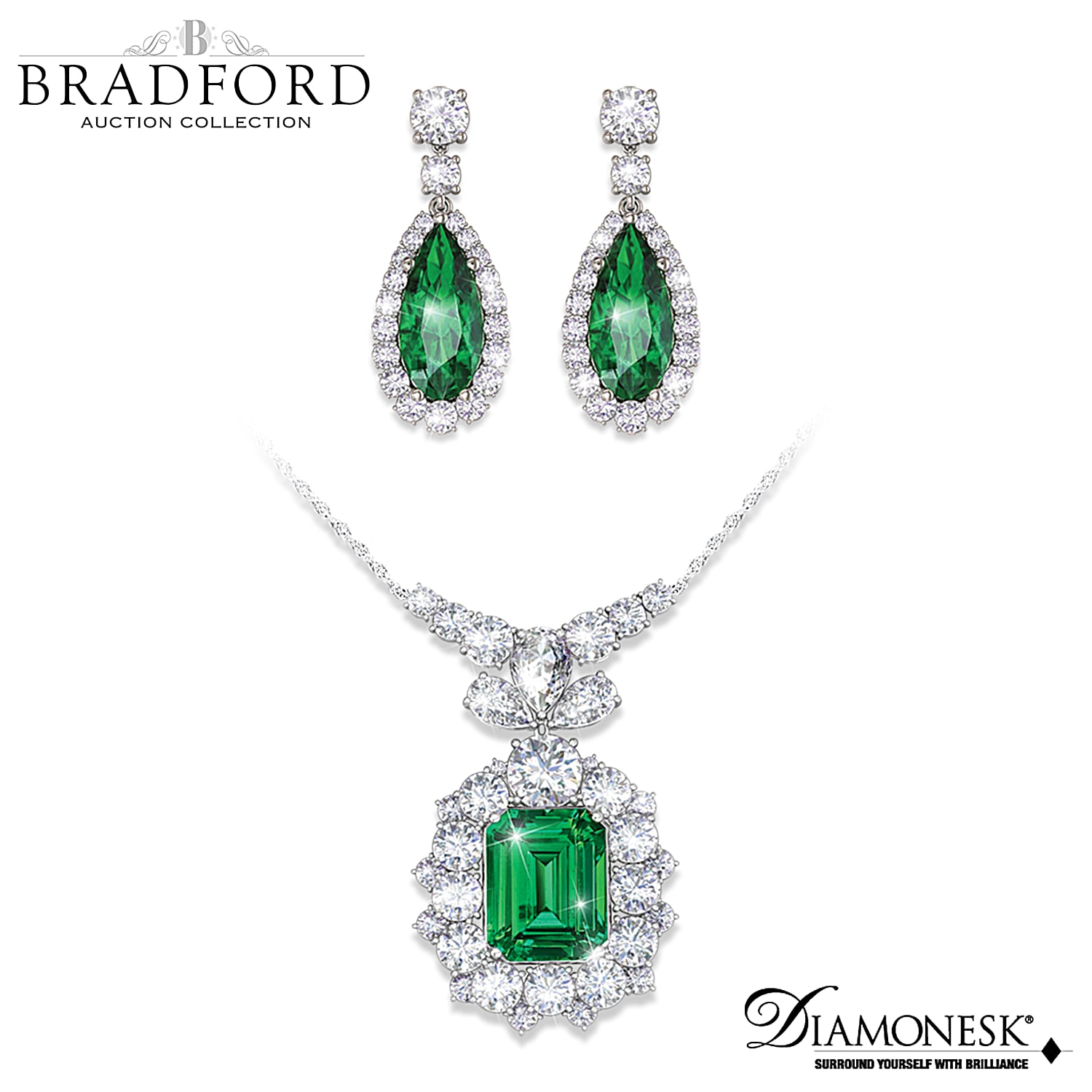 Pendant and earring set cheap