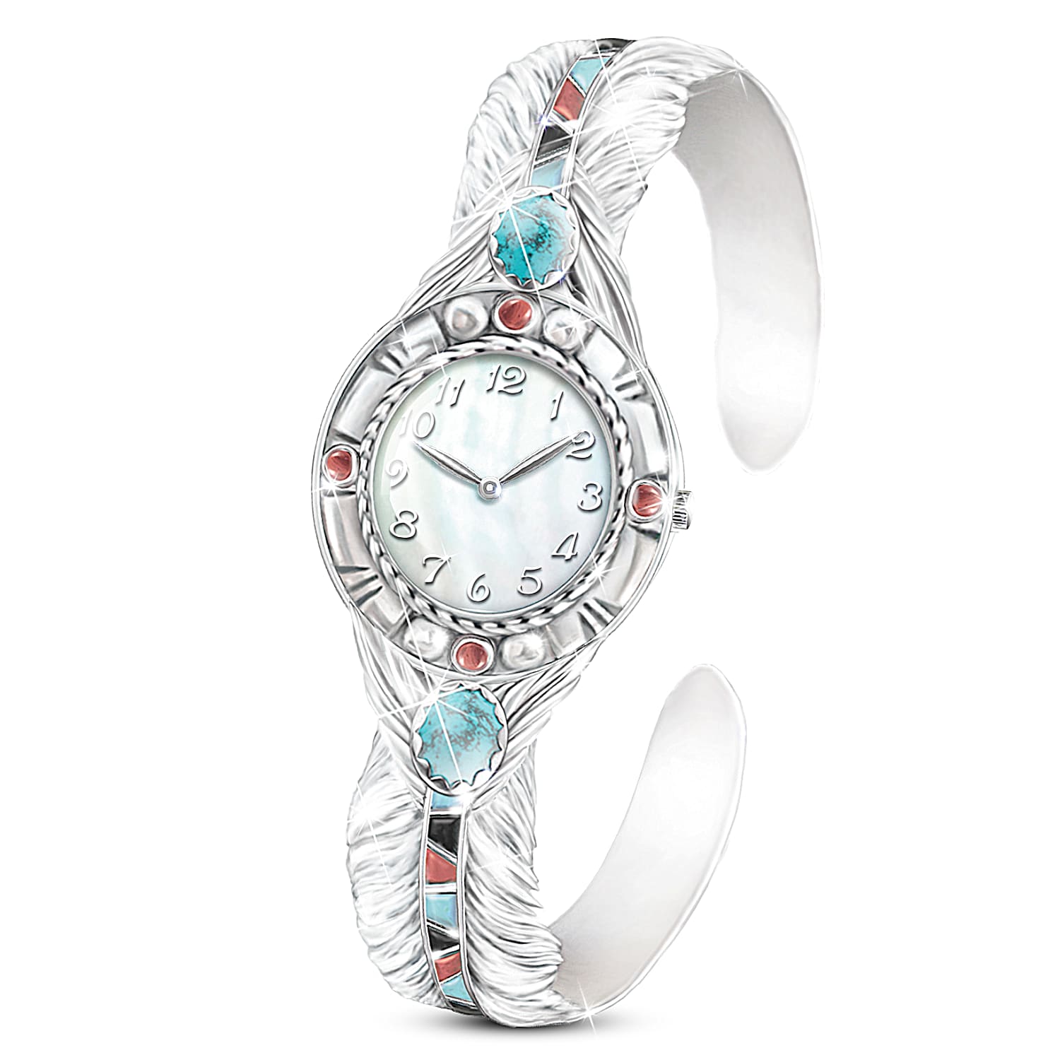 Watch with cuff clearance