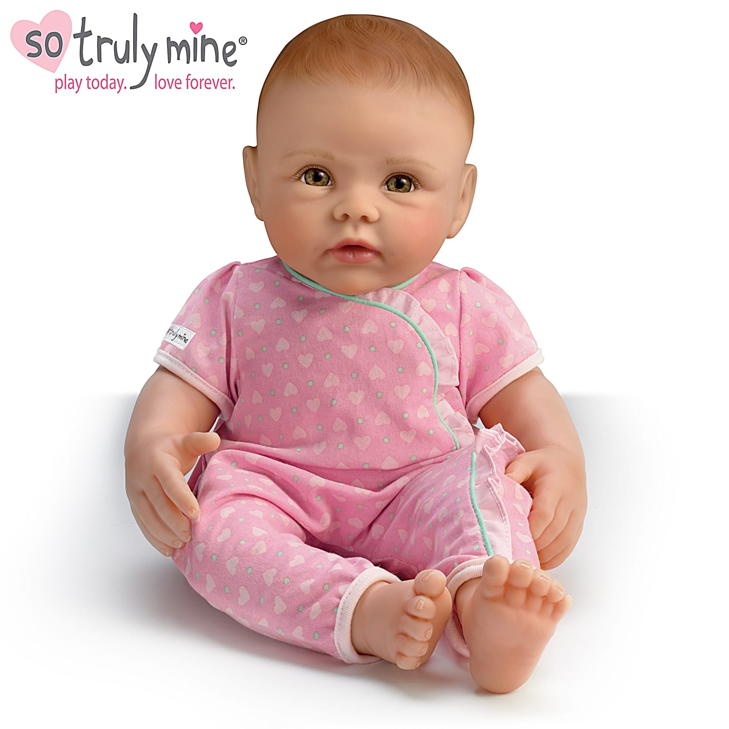 Baby born doll with hair top