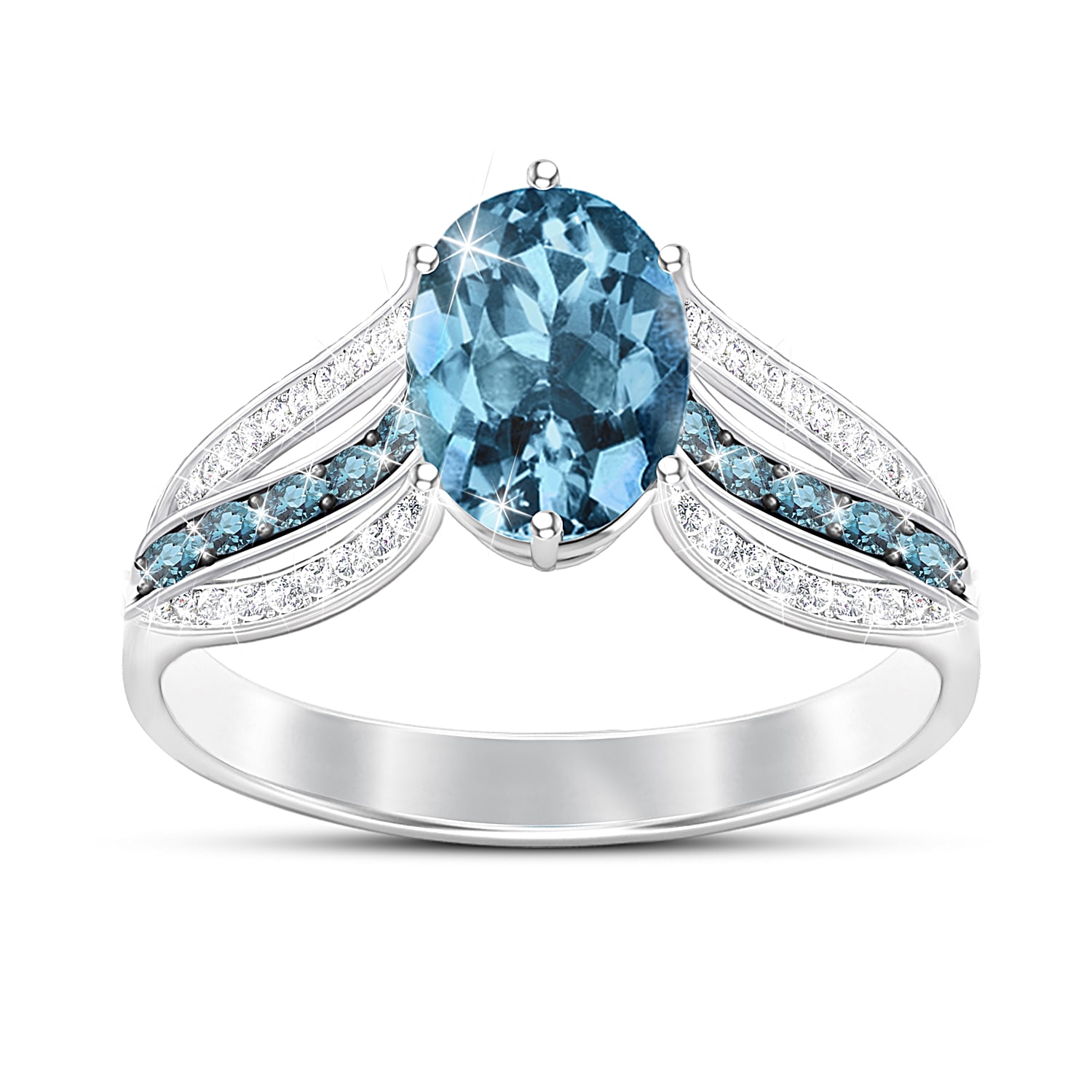 Twilight Lustre Womens Topaz Ring