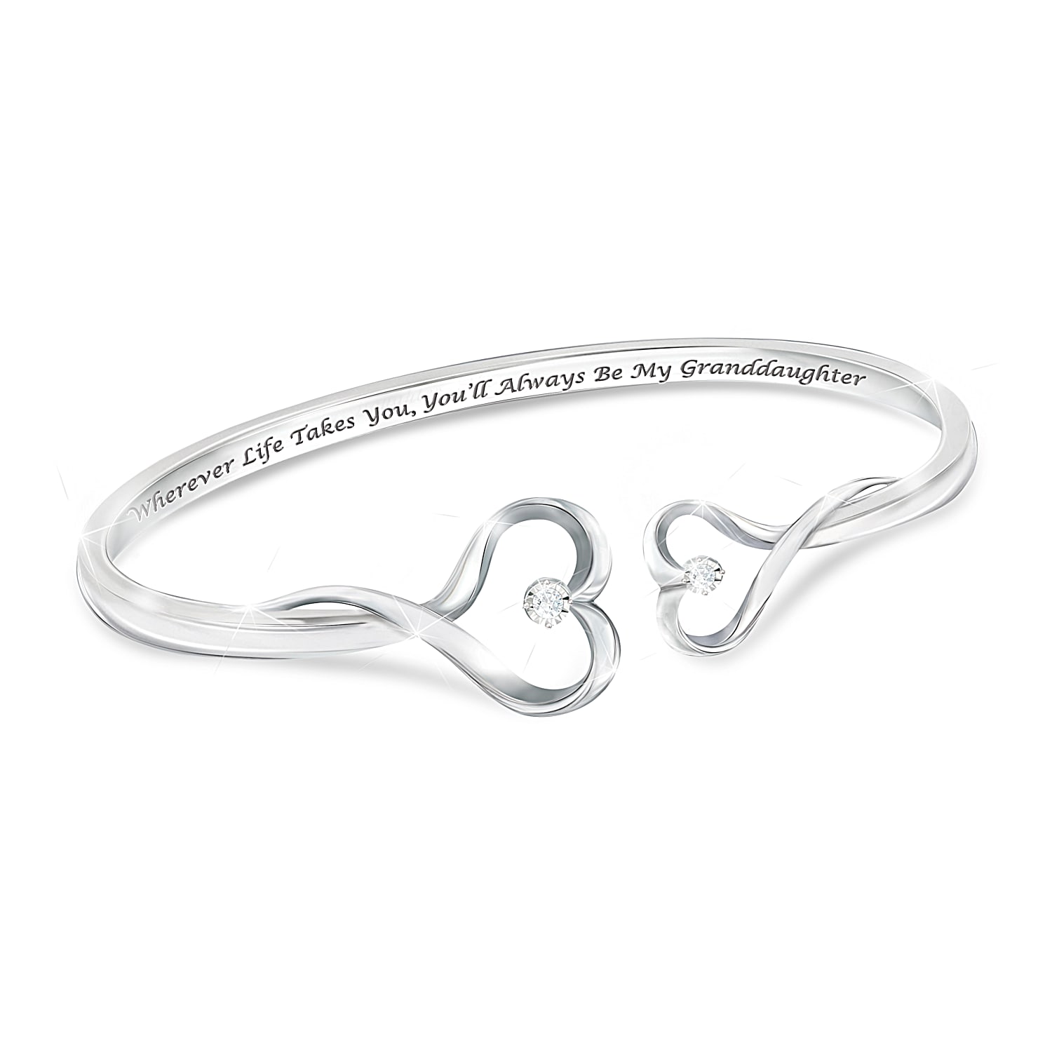 Heart shaped diamond bracelet online