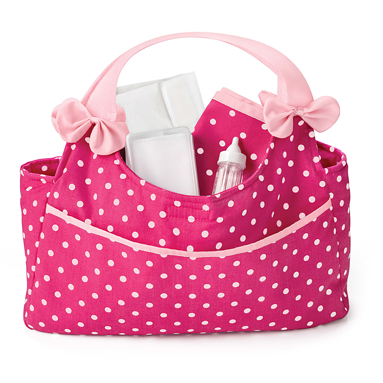 Pink polka dot bag cheap