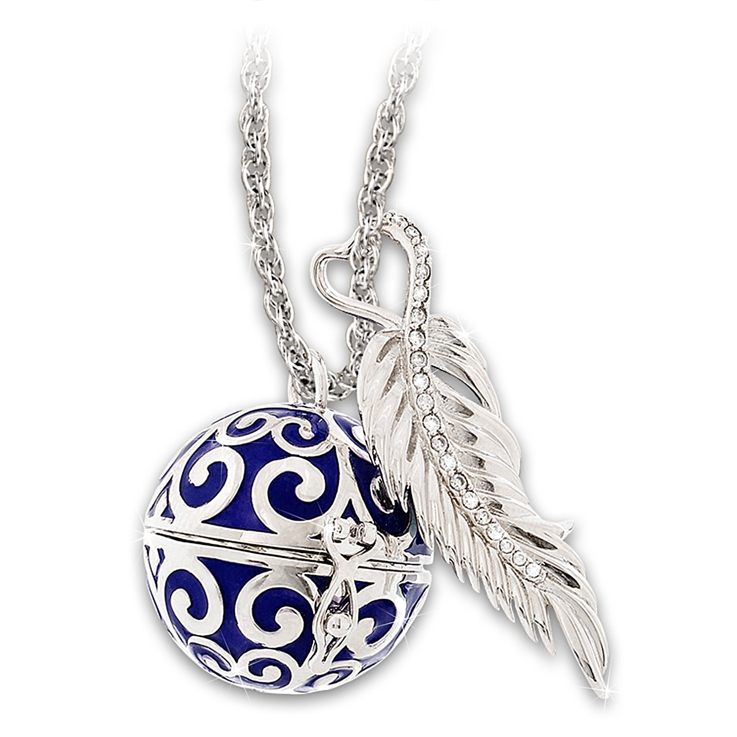 Angel calling bell necklace top