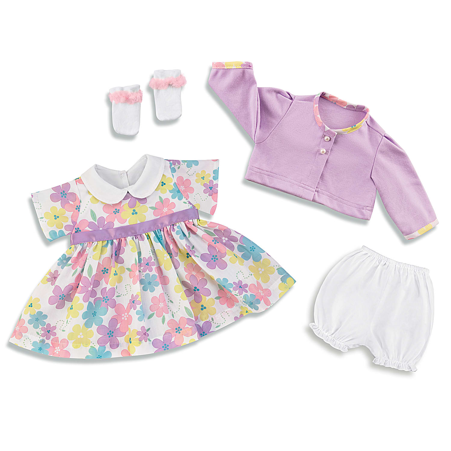 Cute And Classic Dress Baby Doll Accessory Set