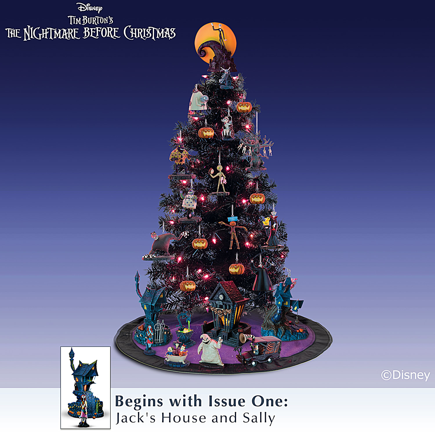 The Nightmare Before Christmas This Is Halloween Tabletop Tree