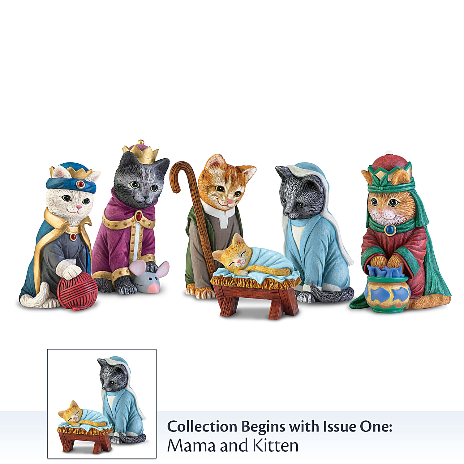 Cat nativity scene hotsell