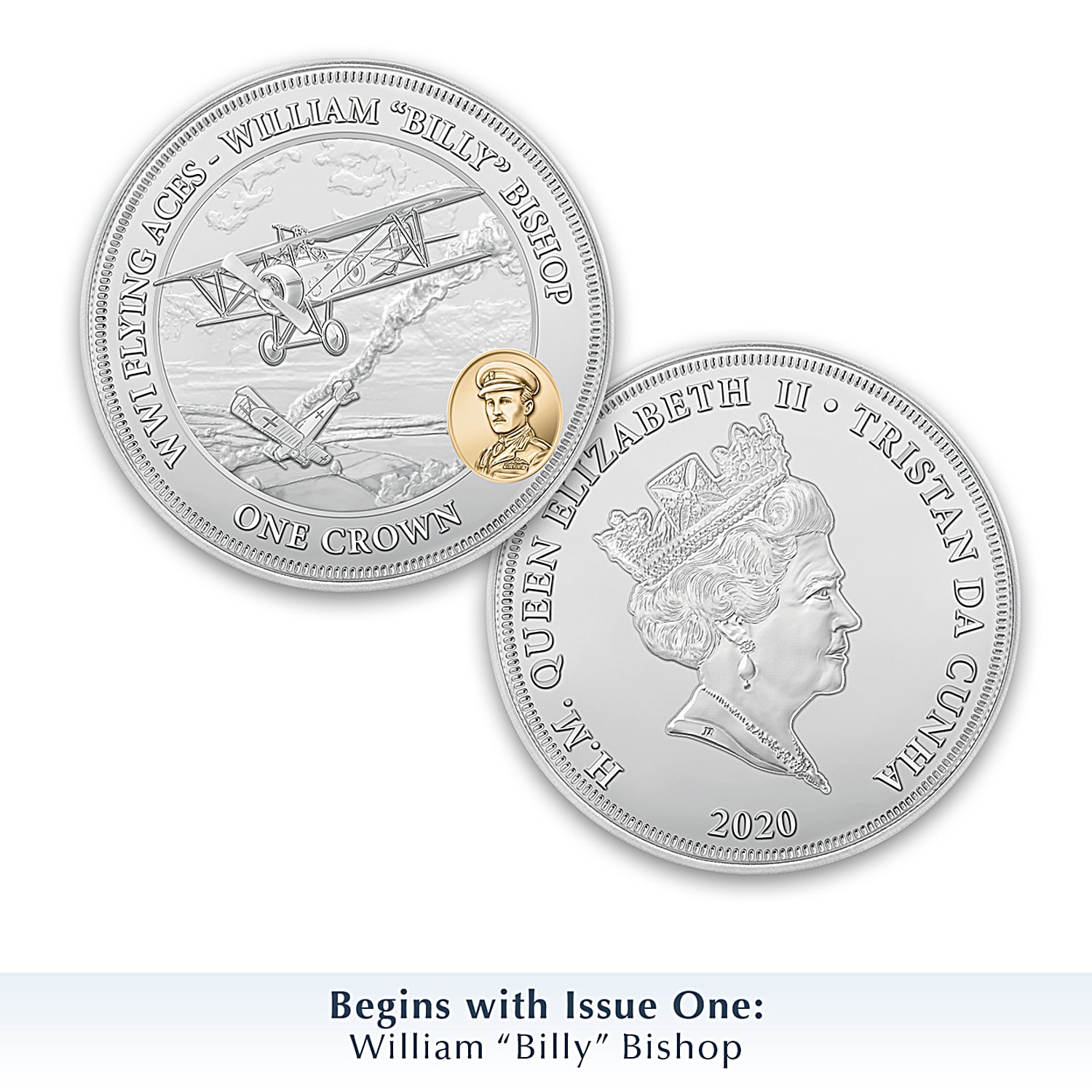 World War I Flying Aces 99.9% Silver- And 24K Gold-Plated