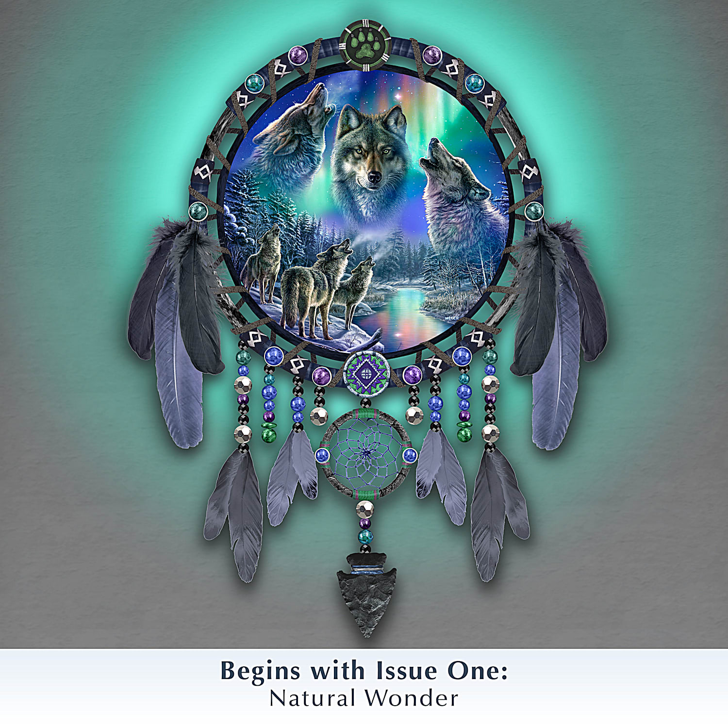 James Meger Native American-Inspired Aurora Borealis Illuminating